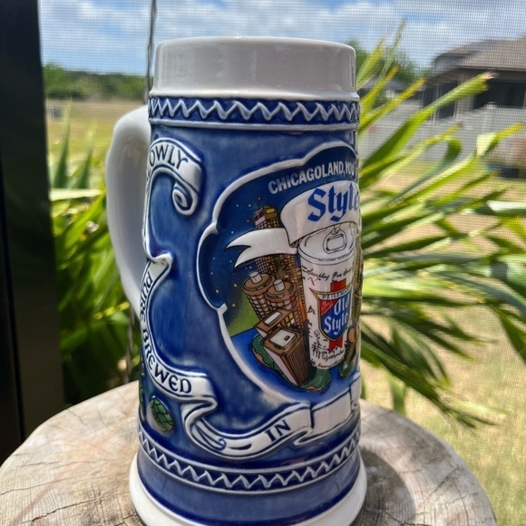 Vintage 1982 Heileman Brewery Old Style Beer Stein Chicagoland You've Got Style - Picture 3 of 9